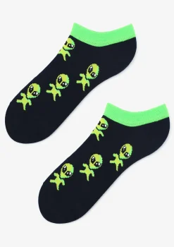 Stopki damskie w neonowe ufoludki Footies Ufe Marilyn