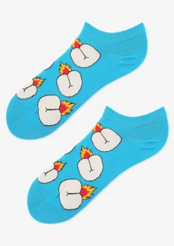 Stopki męskie bawełniane z grafiką Footies Men Rocket Ass Marilyn