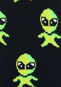 Stopki męskie z neonowymi kosmitami Footies Men Ufo Marilyn