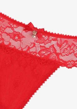 Stringi damskie koronkowe zmysłowa czerwień Tia Poupee Marilyn
