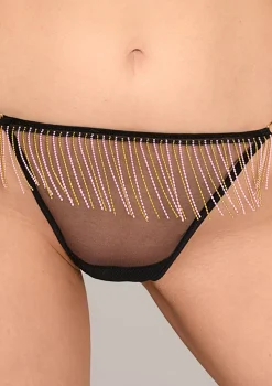 Stringi damskie transparentne z ozdobnymi frędzlami Chiquita Poupee Marilyn