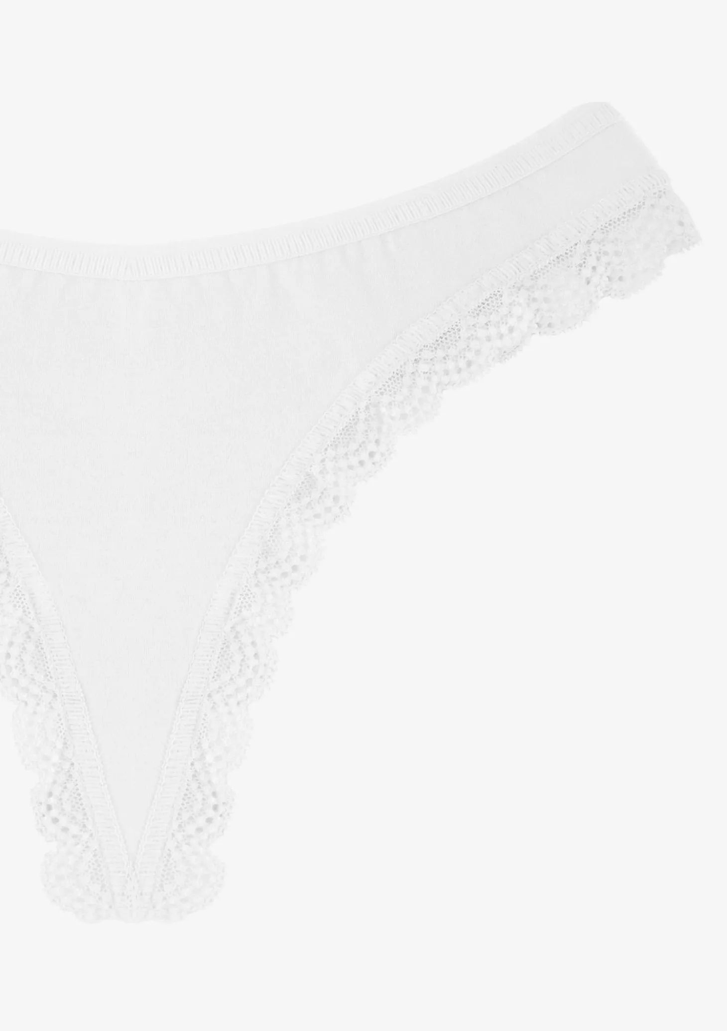 Stringi damskie z bawełny z obszyciem koronkowym Infinity Poupee Marilyn