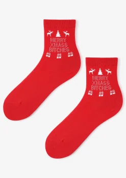 Świąteczne skarpetki damskie SL Xmass Marilyn