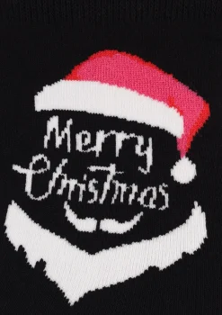Świąteczne skarpetki damskie z bawełny SL Christmas Hat Marilyn