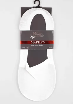 Bawełniane Skarpetki Stopki Męskie Lux Line P30 White Marilyn