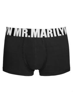 Bokserki męskie klasyczne z zewnętrzną logowaną gumą Letters Boxer Marilyn
