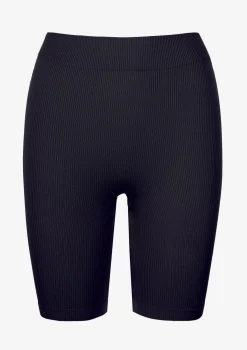 Legginsy damskie w prążki z wysokim stanem Fitness Marilyn